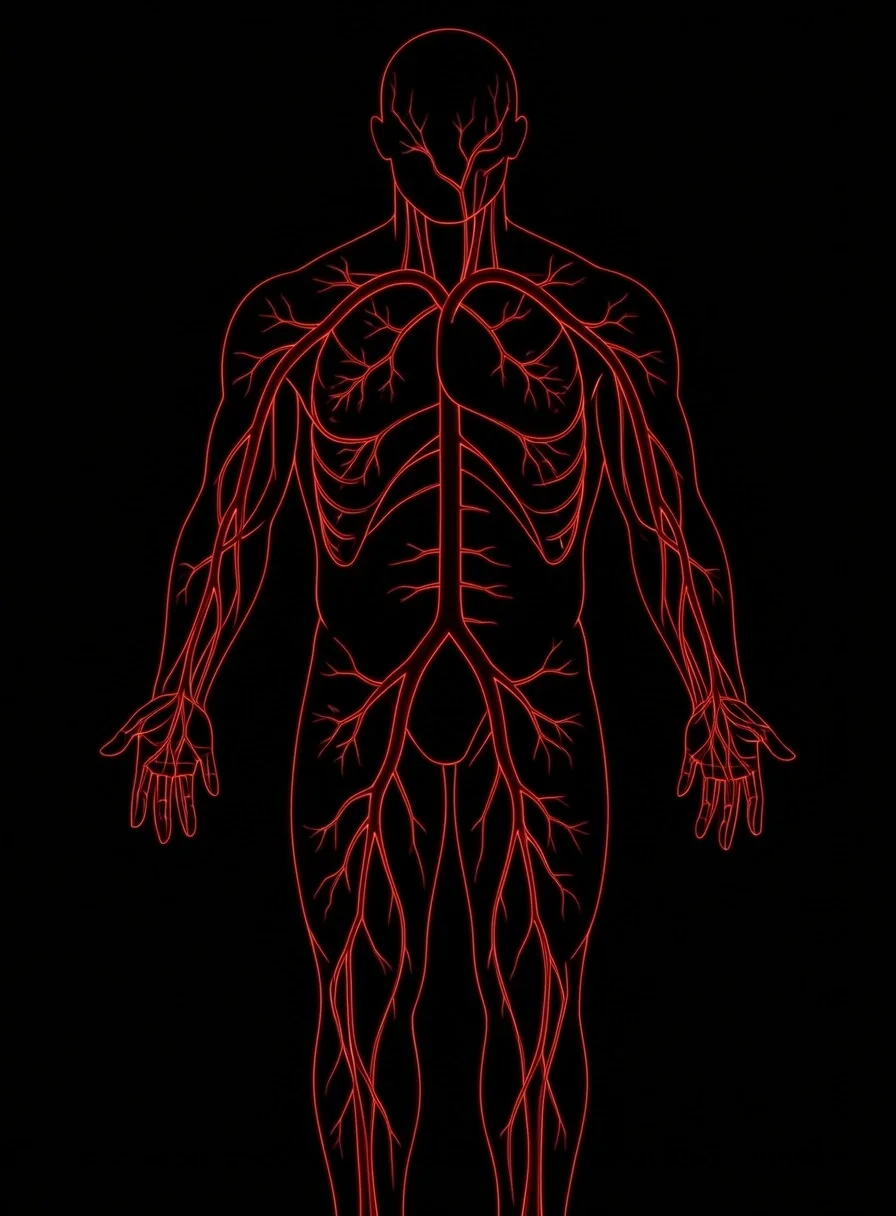Anatomické schéma cévního systému